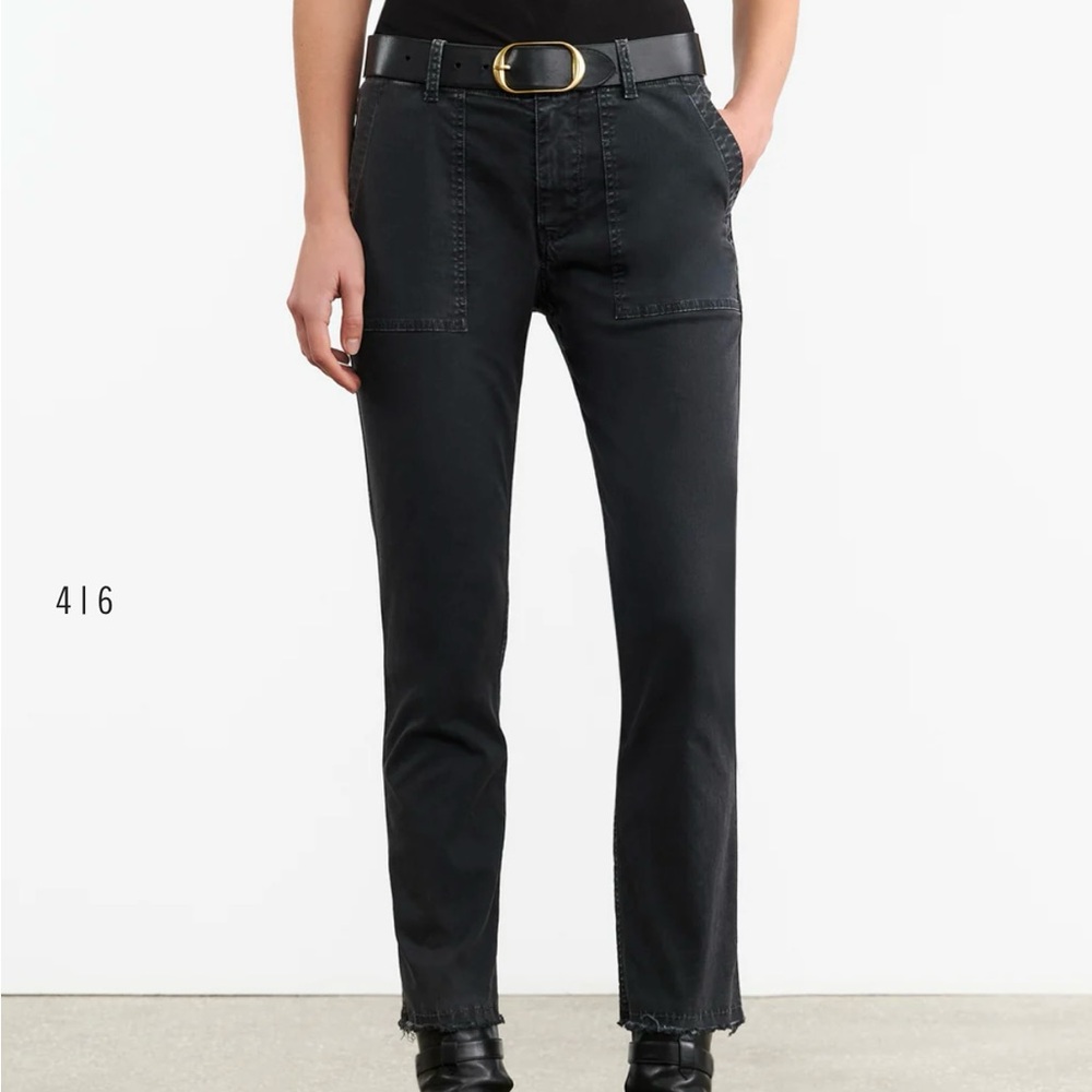 Nili Lotan Navy Cropped Pants